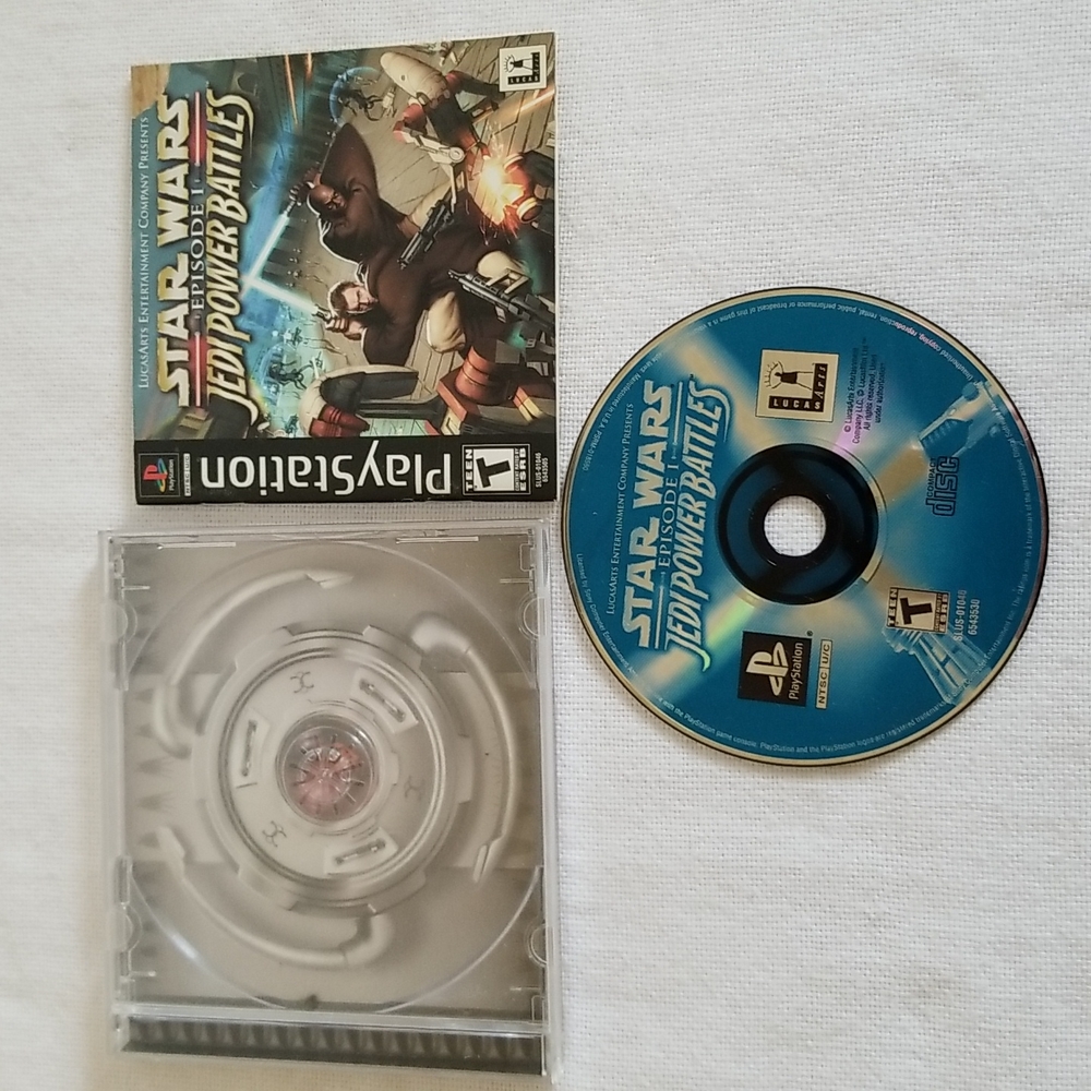 Star Wars Episode I Jedi Power Battles Black PS1 Sony PlayStation
